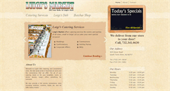 Desktop Screenshot of luigisdeliandcatering.com
